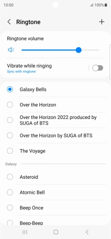 Press the required ring tones to hear them.