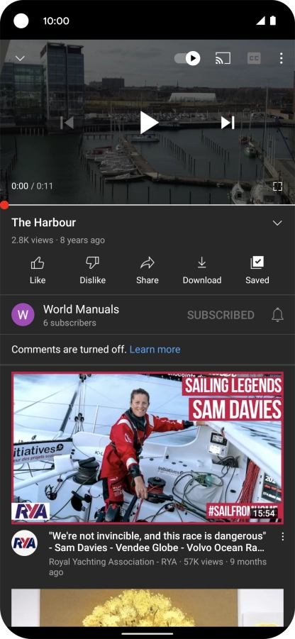 Slide your finger upwards starting from the bottom of the screen to return to the home screen.