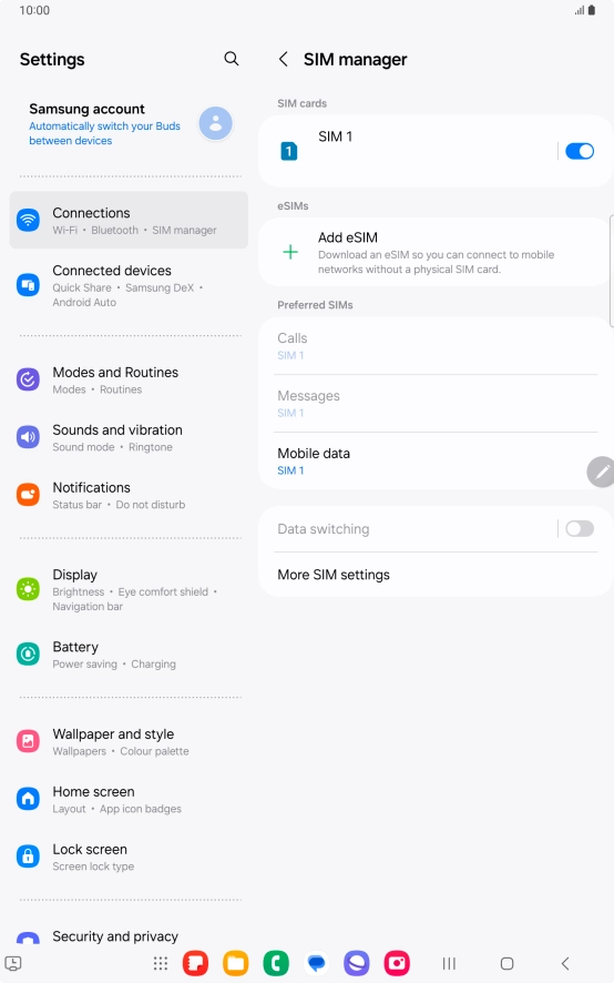 Press the Home key to return to the home screen.