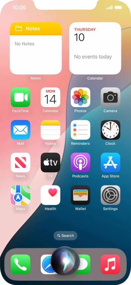 Say, in your own words, what you would like your phone to do, e.g.: CAMERA, CALL [contact], SEARCH THE WEB FOR [information].