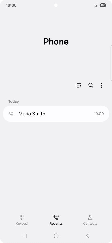 Press the required number.