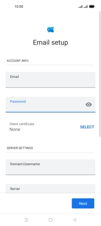 To turn on the function, press SELECT and follow the instructions on the screen to install the required certificate.