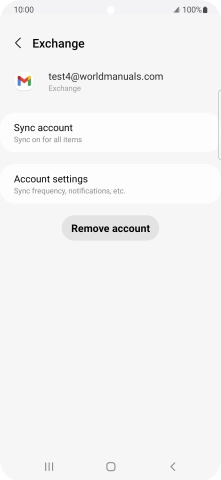 Press Remove account.