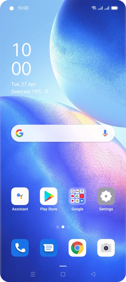 The Wi-Fi icon shows that your phone is connected to a Wi-Fi network.