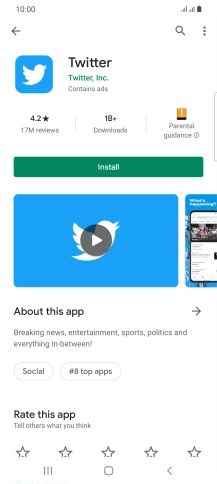 Press Install and follow the instructions on the screen to install the app.