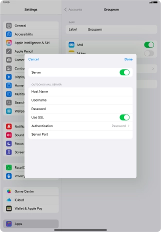 Press Authentication.