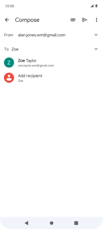 Press the required contact. Press the required contact.