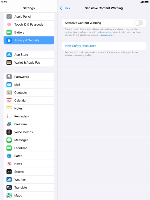 Press the indicator next to Press the indicator next to