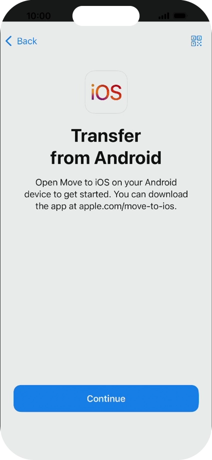 To transfer content to your phone, you need to install the app 