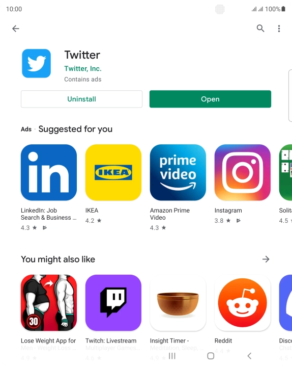 Press the Home key to return to the home screen.