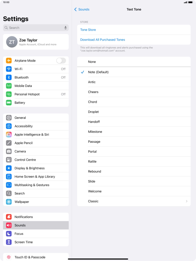Press the required message tones to hear them.