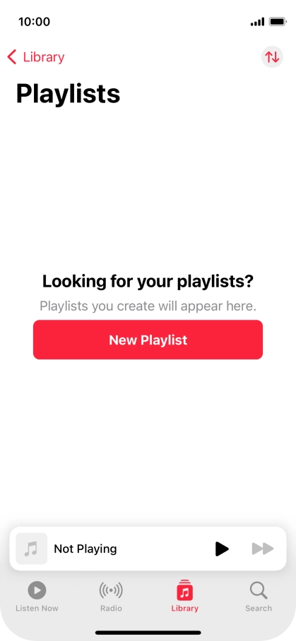 Press New Playlist. Press New Playlist.