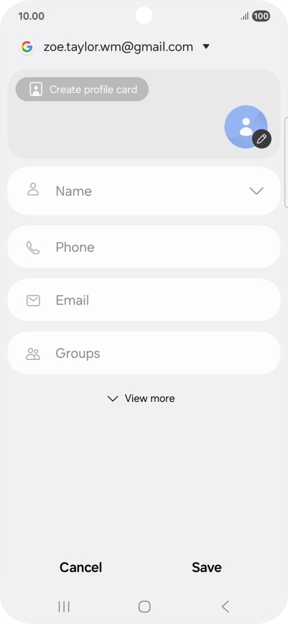 Press the address book drop down list.