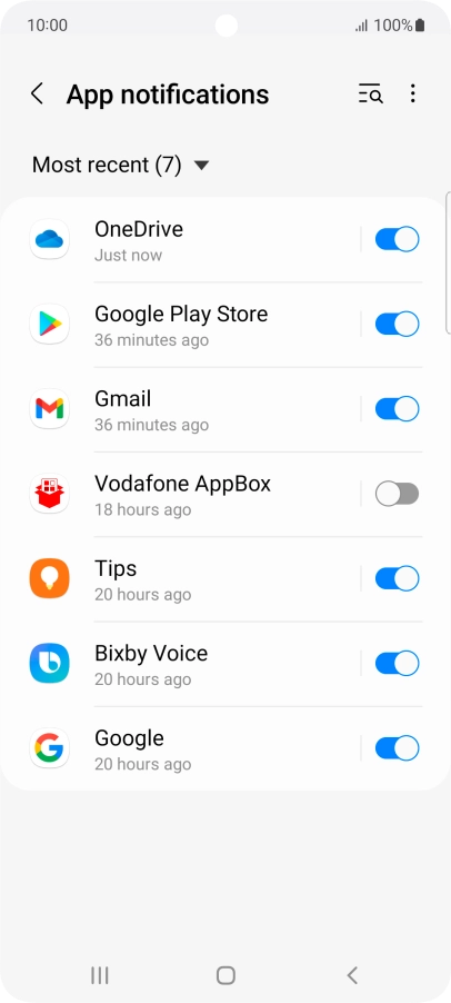 Press the drop down list. Press the drop down list.