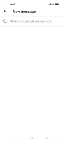 Press the search field.