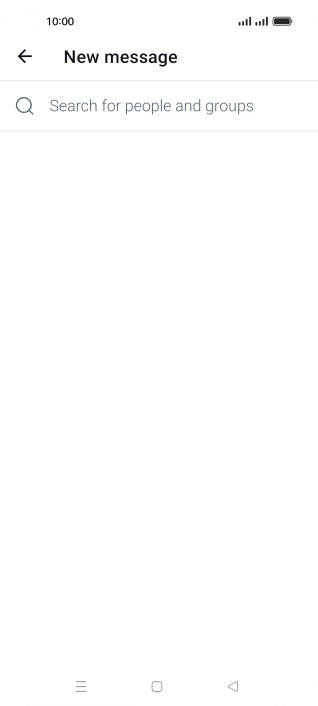 Press the search field.