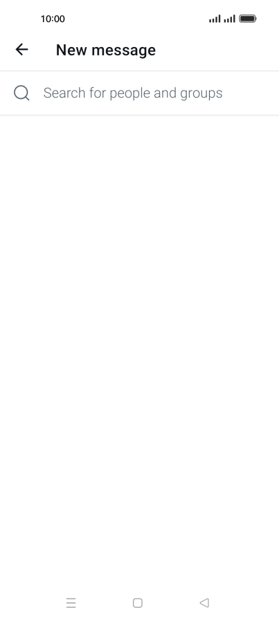 Press the search field.