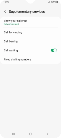 Press Call barring. Press Call barring.