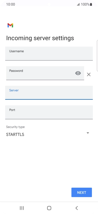 Press the field below 
