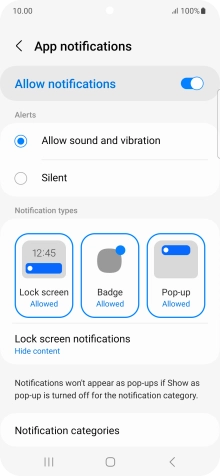 Press the indicator next to Press the indicator next to