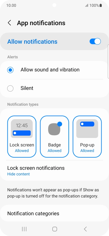 Press the indicator next to Press the indicator next to