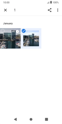 Press the menu icon.