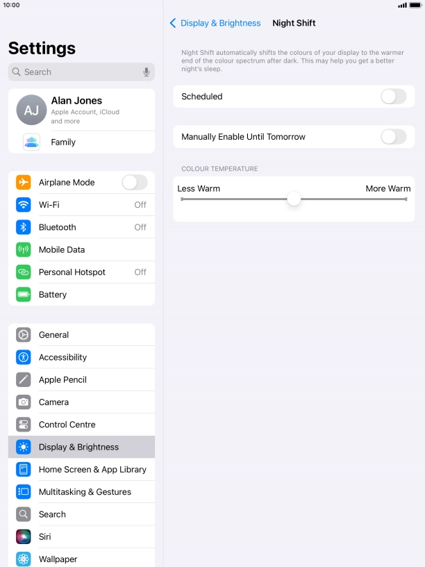 Press the indicator next to Press the indicator next to