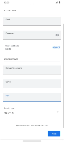 Press the drop down list below 