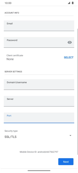 Press the drop down list below 
