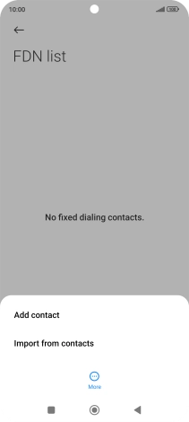 Press Add contact. Press Add contact.