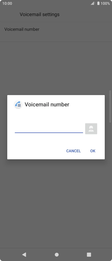 Key in +447836121121 and press OK.