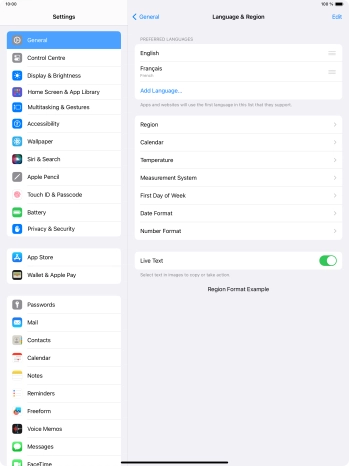 To subsequently select another language as the default language, press the move icon next to the required language and drag it to the top of the list. To subsequently select another language as the default language, press the move icon next to the required language and drag it to the top of the list.