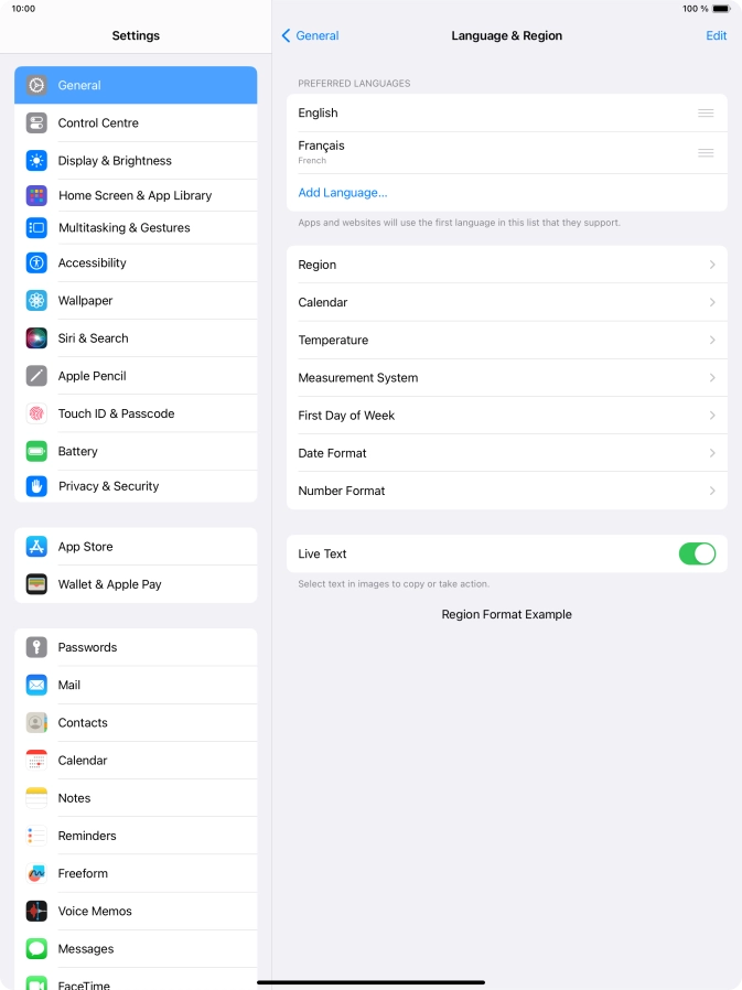 To subsequently select another language as the default language, press the move icon next to the required language and drag it to the top of the list. To subsequently select another language as the default language, press the move icon next to the required language and drag it to the top of the list.