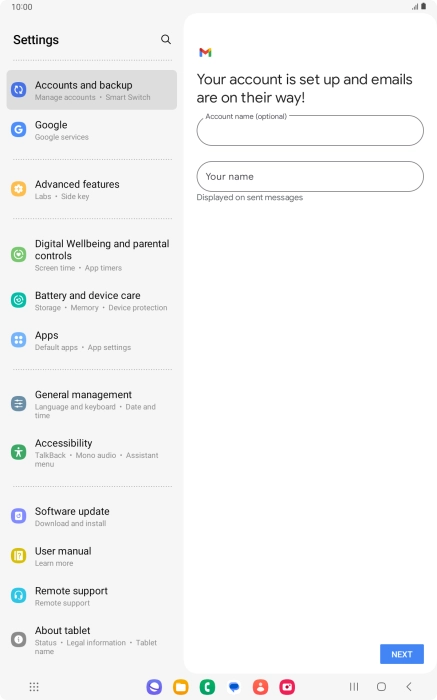 Press the field below Press the field below