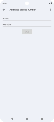 Press Name and key in the required name.