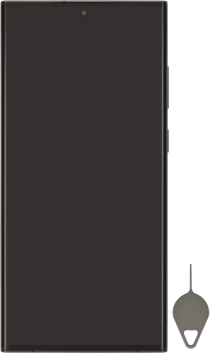 Find the opener for the SIM holder.