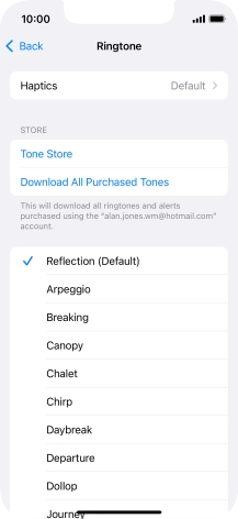 Press the required ring tones to hear them.