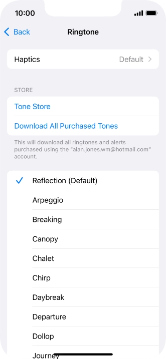 Press the required ring tones to hear them.