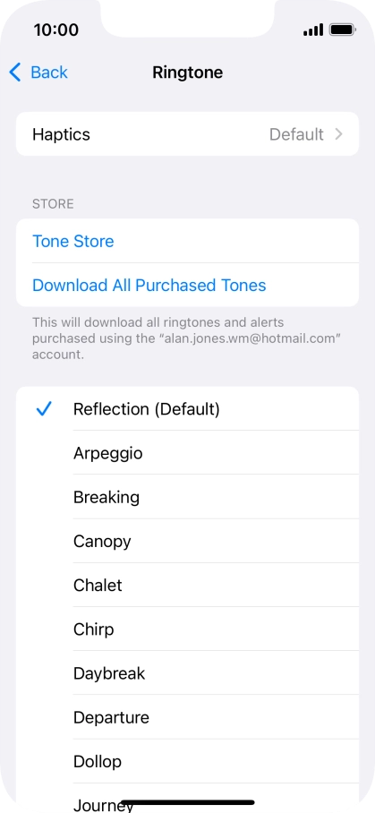 Press the required ring tones to hear them.