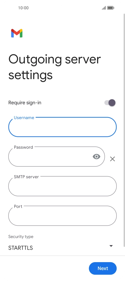 Press the field below 