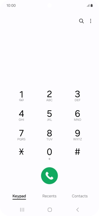 Press the menu icon. Press the menu icon.