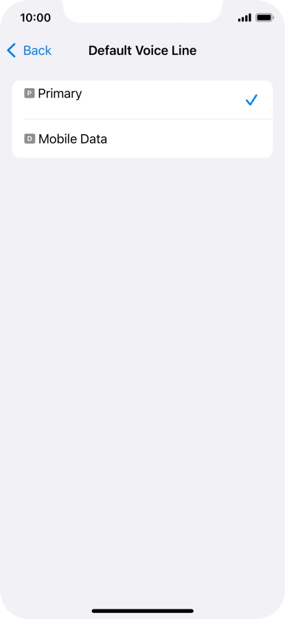 Press the required price plan.