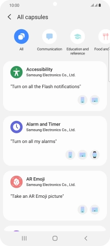 Press the Home key to return to the home screen.