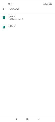 Press the required SIM.