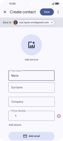Press Surname and key in the required last name. Press Surname and key in the required last name.