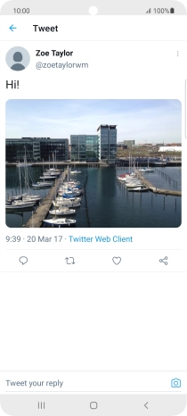 Press the text input field.