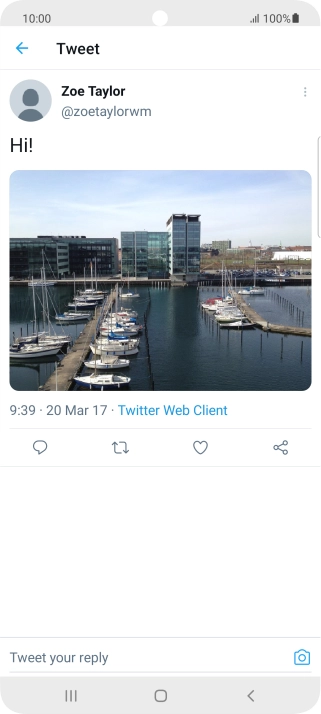 Press the text input field.