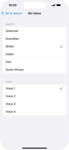 Press the required accent.