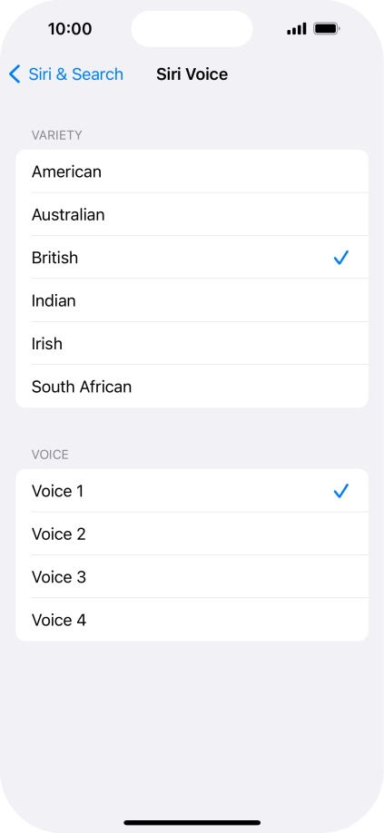 Press the required accent.