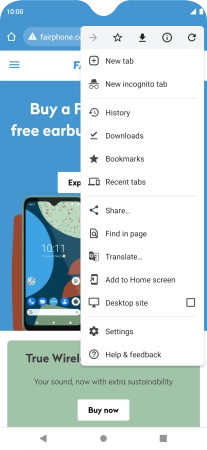 Press Settings.